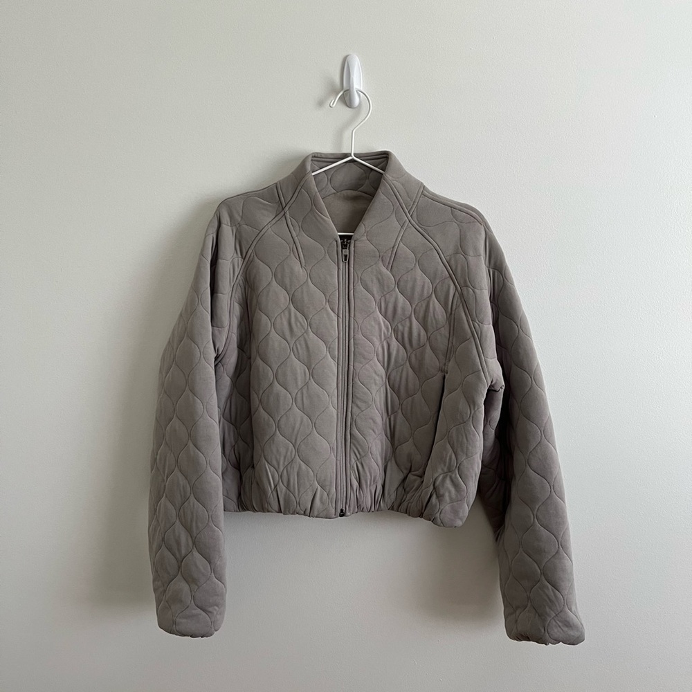 lululemon Quilted Bomber Jacket in Riverstone